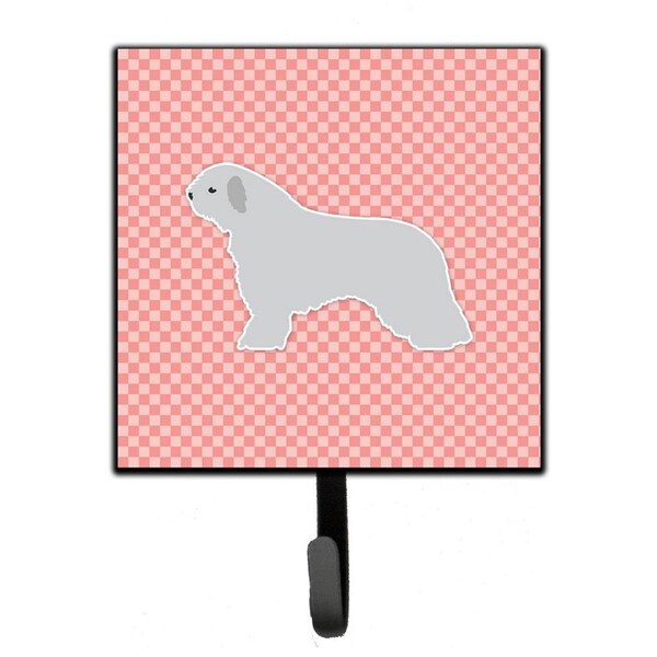 Carolines Treasures Spanish Water Dog Checkerboard Pink Leash or Key Holder - BB3615SH4