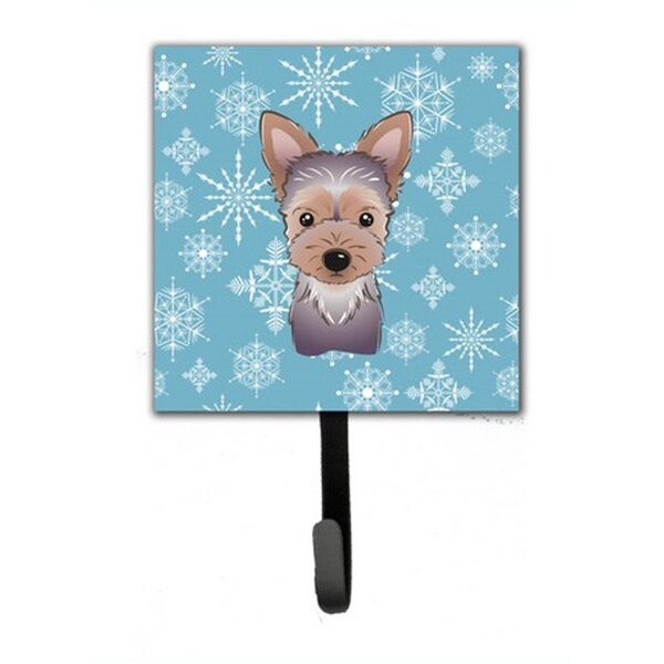 Jensendistributionservices Snowflake Yorkie Puppy Leash & Key Holder - MI1715798