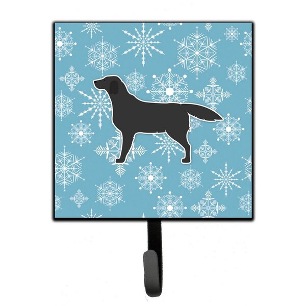 Jensendistributionservices Winter Snowflake Black Labrador Retriever Leash or Key Holder - MI1705048