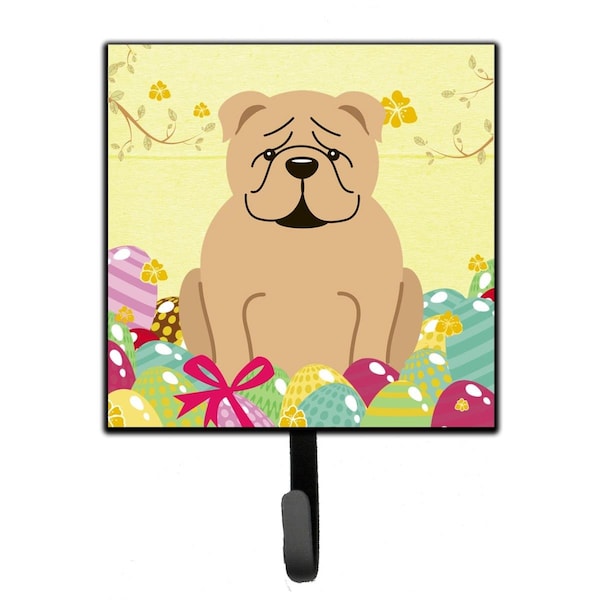 Jensendistributionservices Easter Eggs English Bulldog Fawn Leash or Key Holder - MI1713989