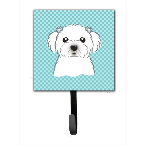 Jensendistributionservices Checkerboard Blue Maltese Leash Or Key Holder - MI1719769