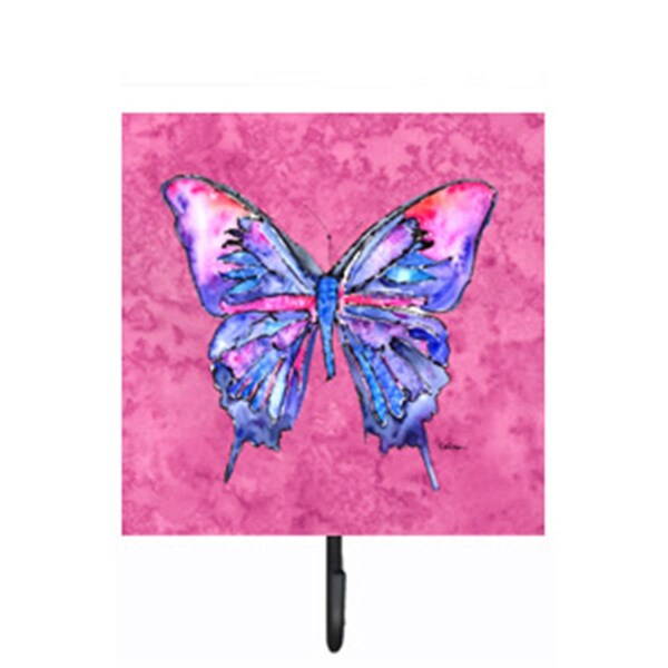 Jensendistributionservices Butterfly on Pink Leash Or Key Holder - MI1711841