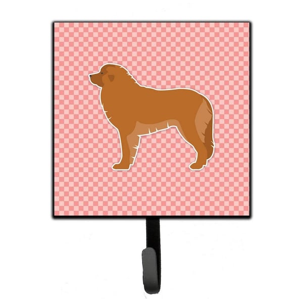 Micasa Leonberger Checkerboard Pink Leash or Key Holder - MI227569