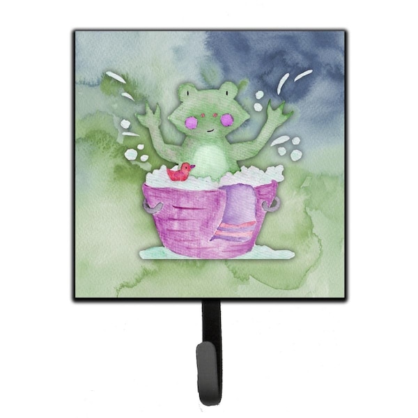 Jensendistributionservices Frog Bathing Watercolor Leash or Key Holder - MI2088000