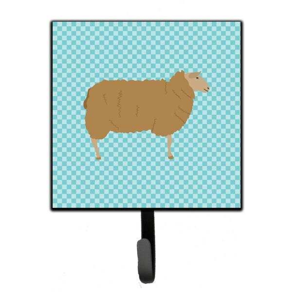Jensendistributionservices East Friesian Sheep Blue Check Leash or Key Holder - MI1710537
