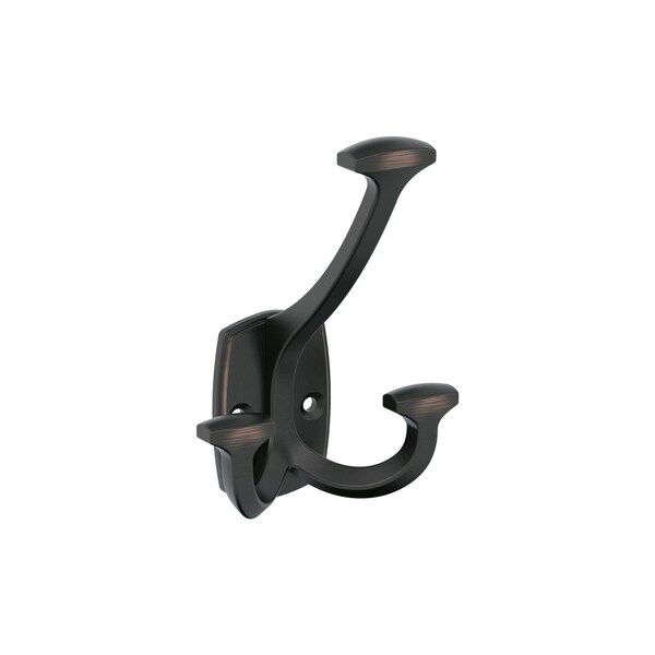 Amerock Vicinity Traditional Triple Prong Oil Rubbed Bronze Wall Hook - H37004ORB