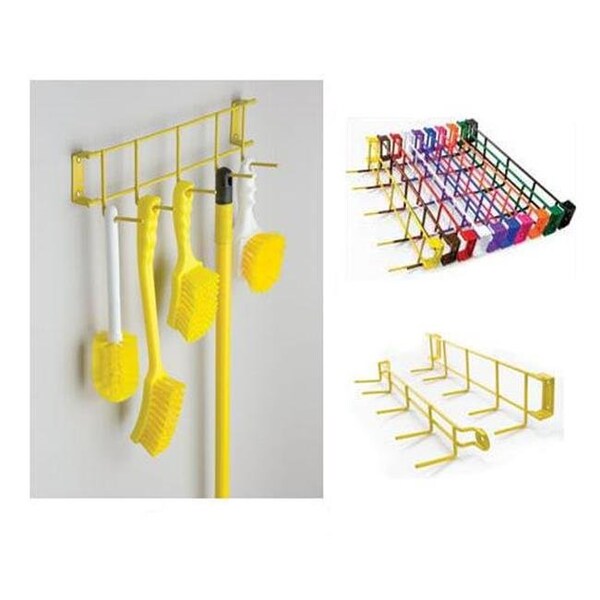 Rack Em Racks RackEm Racks 4030 17 in. 5-Hook Utility Rack - White - 4030