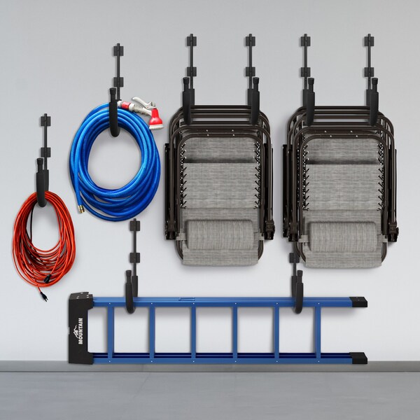 Rad Sportz Garage Hooks 2-Pack - Storage for Tools, Hoses, & Equipment - 100lbs Capacity by, 2PK - 83-ST5254