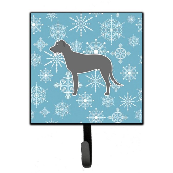 Carolines Treasures Winter Snowflake Irish Wolfhound Leash or Key Holder - BB3503SH4