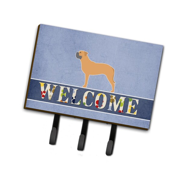 Carolines Treasures Bullmastiff Welcome Leash or Key Holder - BB5575TH68