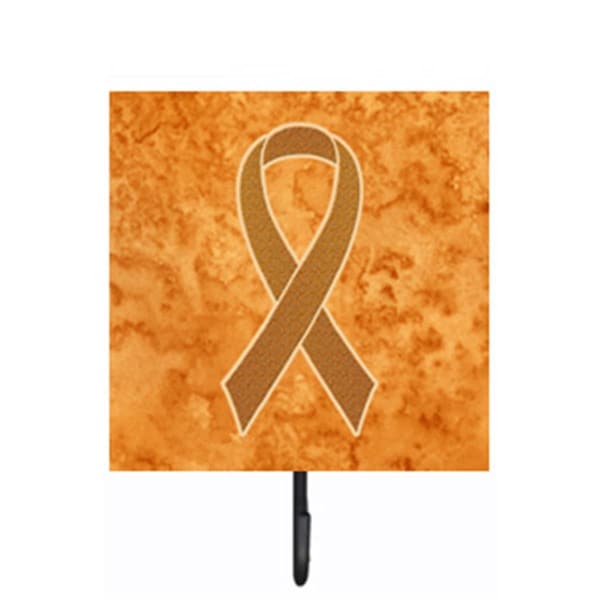Micasa 4.25 W x 7 H In. Orange Ribbon for Leukemia Awareness Leash or Key Holder - MI631923