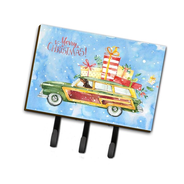 Carolines Treasures Merry Christmas Dachshund Leash or Key Holder - CK2443TH68