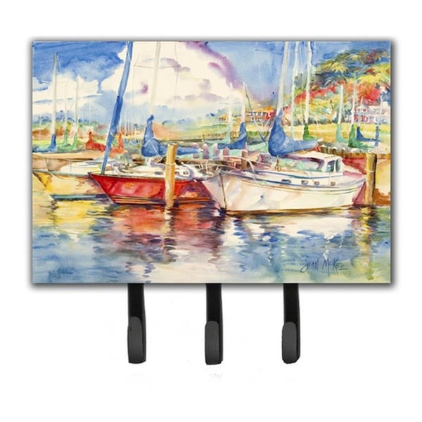 Jensendistributionservices Three Boats Sailboats Leash & Key Holder - MI1719777