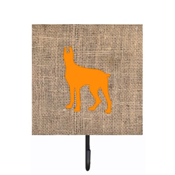 Micasa Great Dane Burlap And Orange Leash Or Key Holder - MI227167