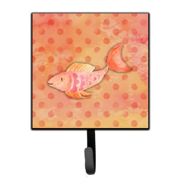 Jensendistributionservices Orange Fish Watercolor Leash or Key Holder - MI1716605