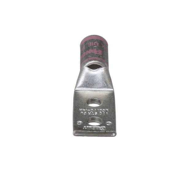 Panduit Copper Compression Lug, 2 orificios, 1/0 AWG, 1/4, PK 10 - LCD1/0-14A-X.