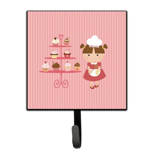 Jensendistributionservices Cupcake Baker Brunette Pink Leash or Key Holder - MI1709165