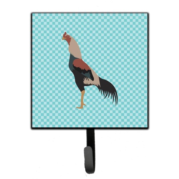 Jensendistributionservices Kulang Chicken Blue Check Leash or Key Holder - MI1711757