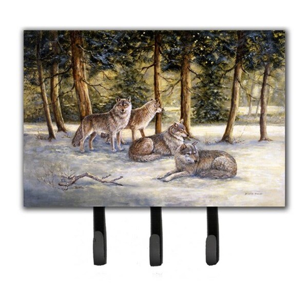 Jensendistributionservices Wolves by Daphne Baxter Leash or Key Holder - MI1719857