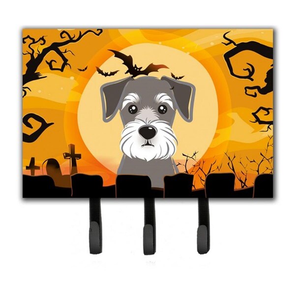Jensendistributionservices Halloween Schnauzer Leash & Key Holder - MI1725104