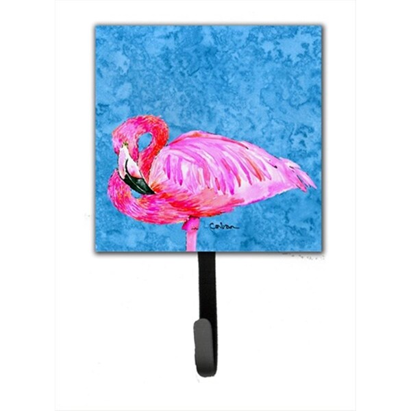 Carolines Treasures Bird - Flamingo Leash Holder Or Key Hook - 8686SH4