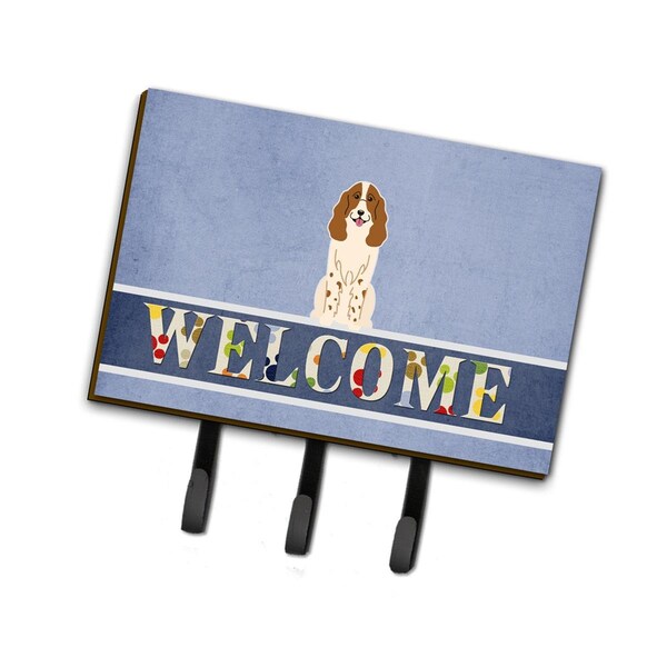 Carolines Treasures Russian Spaniel Welcome Leash or Key Holder - BB5612TH68