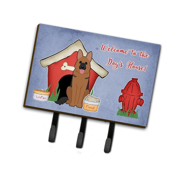 Carolines Treasures Dog House Collection German Shepherd Leash or Key Holder - BB2821TH68