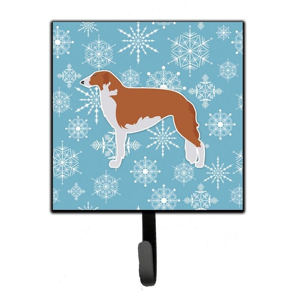 Jensendistributionservices Winter Snowflake Borzoi Russian Greyhound Leash or Key Holder - MI1706646
