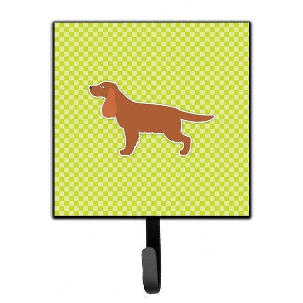 Jensendistributionservices English Cocker Spaniel Checkerboard Green Leash or Key Holder - MI1706654