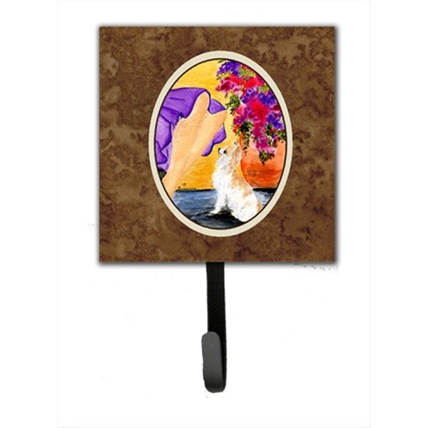 Jensendistributionservices Lady With Her Chihuahua Leash Holder Or Key Hook - MI1709146