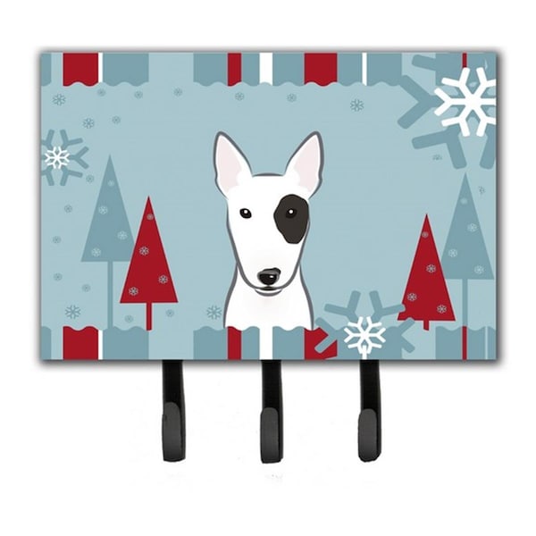Jensendistributionservices Winter Holiday Bull Terrier Leash & Key Holder - MI2103674