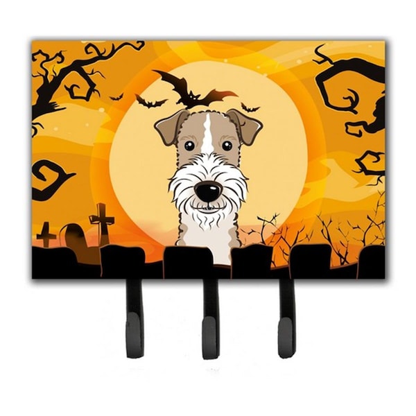 Jensendistributionservices Halloween Wire Haired Fox Terrier Leash & Key Holder - MI1721052