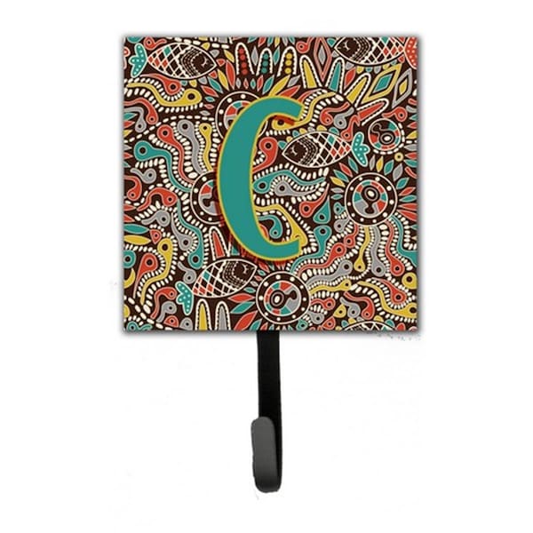 Jensendistributionservices Letter C Retro Tribal Alphabet Initial Leash & Key Holder - MI1660941