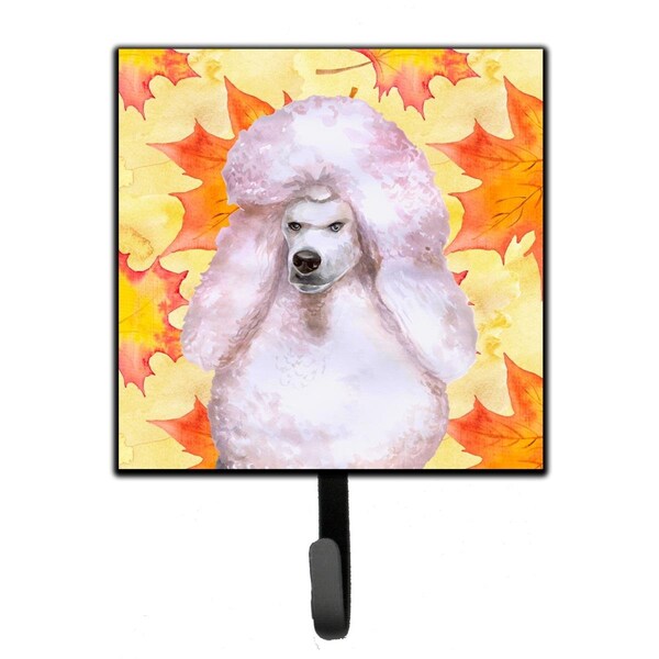 Carolines Treasures White Standard Poodle Fall Leash or Key Holder - BB9978SH4