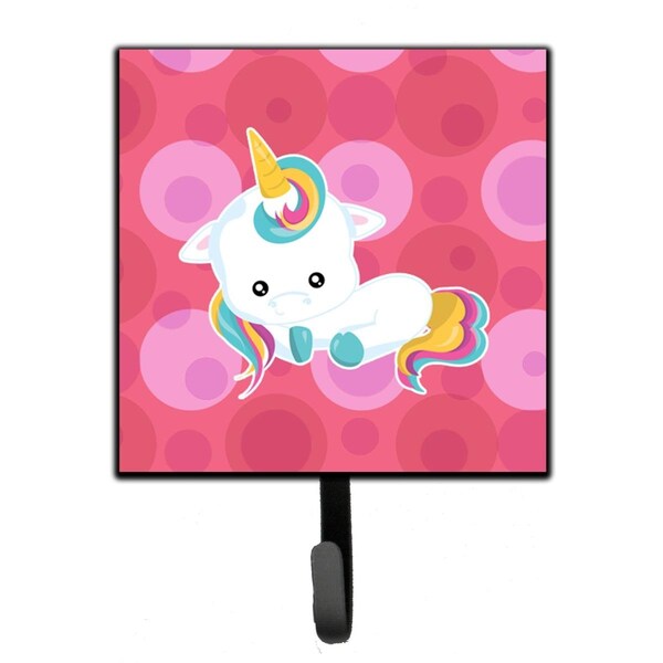 Carolines Treasures Polkadots Unicorn Leash or Key Holder - BB6810SH4