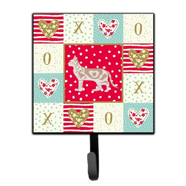 Carolines Treasures 4.25 x 1 x 7 in. Sokoke No.2 Cat Love Leash or Key Holder - CK5715SH4