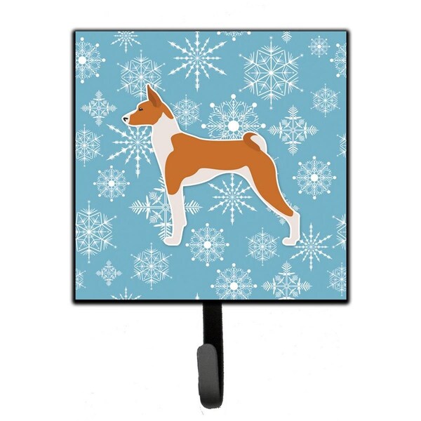 Jensendistributionservices Winter Snowflake Basenji Leash or Key Holder - MI1657435