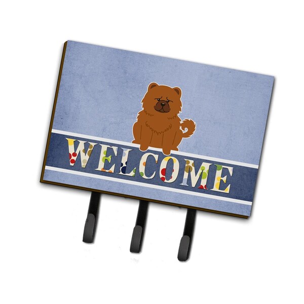 Carolines Treasures Chow Chow Red Welcome Leash or Key Holder - BB5723TH68