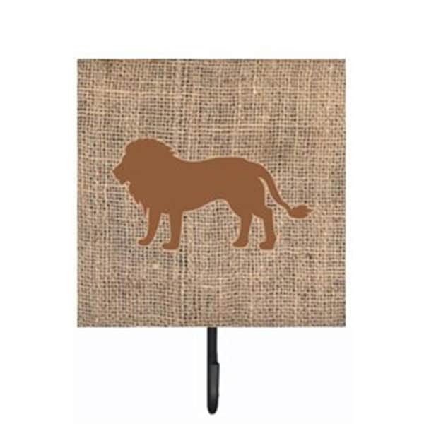 Carolines Treasures Lion Burlap and Brown Leash Or Key Holder - BB1009-BL-BN-SH4