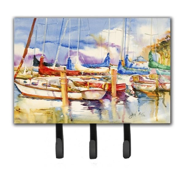 Jensendistributionservices End Stall Sailboats Leash & Key Holder - MI1715754