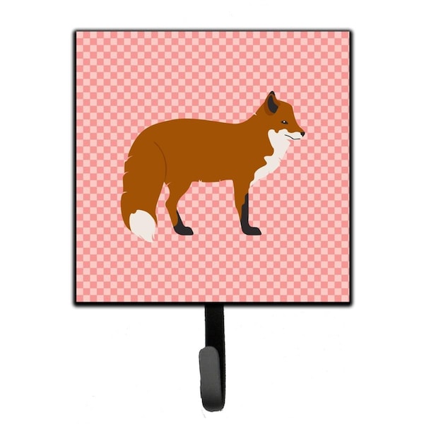 Jensendistributionservices Red Fox Pink Check Leash or Key Holder - MI1655452