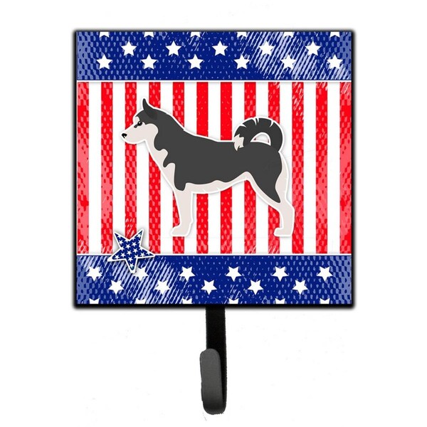 Micasa USA Patriotic Siberian Husky Leash or Key Holder - MI626905