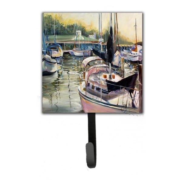 Jensendistributionservices Black Sails Sailboats Leash & Key Holder - MI1719794