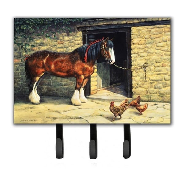 Jensendistributionservices Horse & Chickens by Daphne Baxter Leash or Key Holder - MI1715829