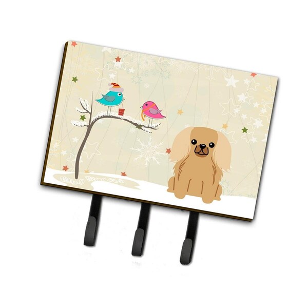 Jensendistributionservices Christmas Presents Between Friends Pekingnese Fawn Sable Leash or Key Holder - MI1714984