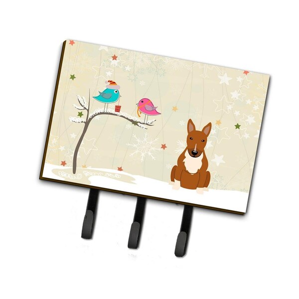 Micasa Christmas Presents Between Friends Bull Terrier Red Leash or Key Holder - MI229190
