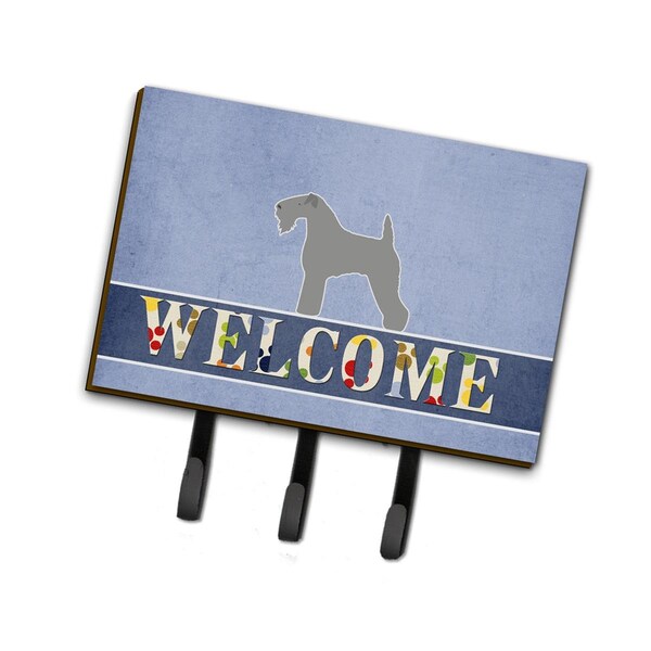 Carolines Treasures Kerry Blue Terrier Welcome Leash or Key Holder - BB5496TH68