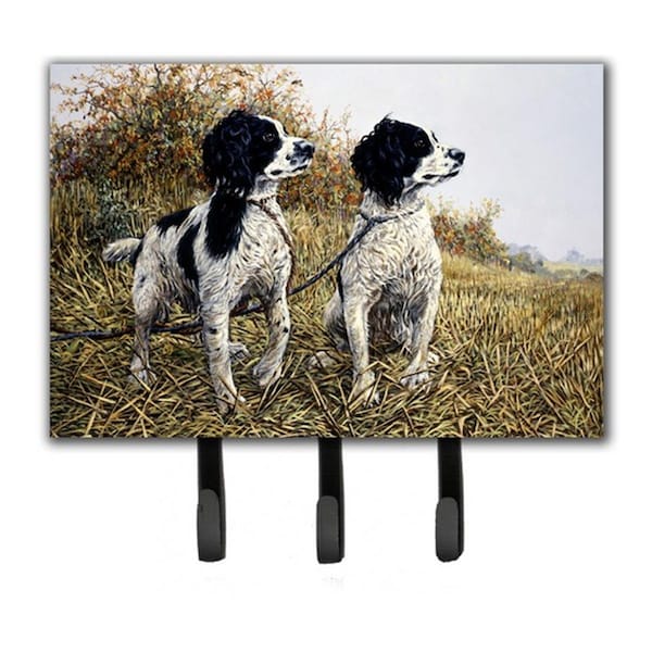 Micasa Two Springer Spaniels by Michael Herring Leash or Key Holder - MI633033