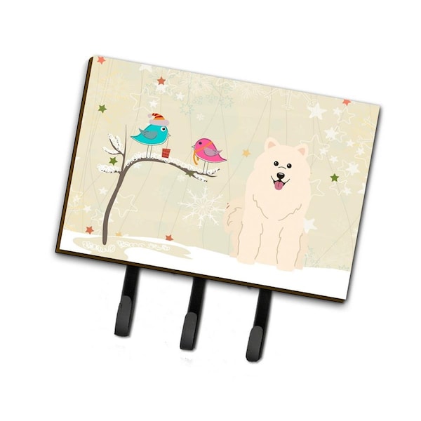 Jensendistributionservices Christmas Presents Between Friends Samoyed Leash or Key Holder - MI2087059
