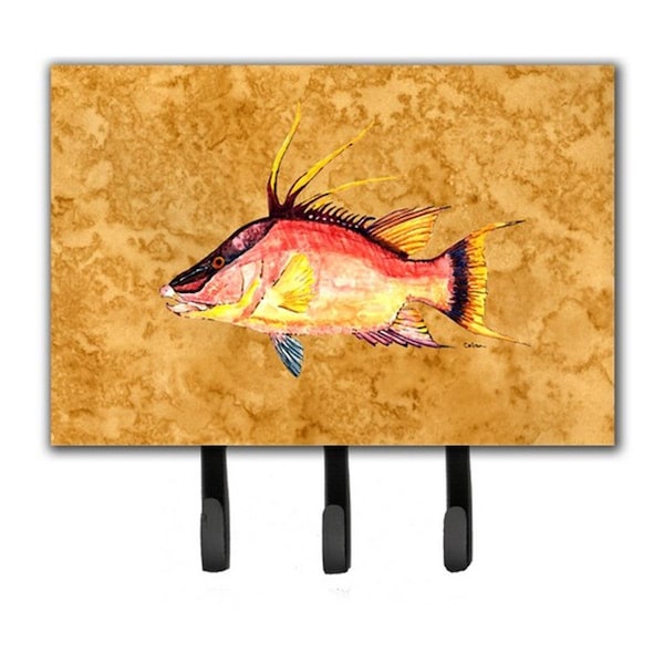 Jensendistributionservices Hog Snapper On Gold Leash & Key Holder - MI1715794